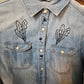 Camisas jeans bordadas