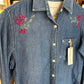 Camisa jeans bordada