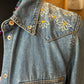 Camisa jeans bordada