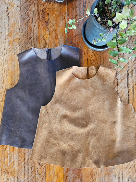 Polera de cuero